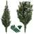 Springos 150 cm artificial Christmas tree with snow-frosted tips and pine cones, disassembled parts and stand