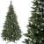 Springos 150 cm artificial Christmas tree with snow-frosted tips and pine cones, close-up of branches