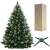 Springos Snow Flocked Christmas Tree with Cones, Box and Stand