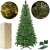 Springos 120cm grüner künstlicher Weihnachtsbaum mit Lichterdetails, Verpackung und Ständer