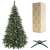 Springos 1.8m realistic extra-full artificial Christmas tree with snow and pine cones, stand, and packaging