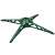 Green plastic stand for Springos artificial Christmas tree
