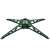 Green plastic stand for Springos artificial Christmas tree