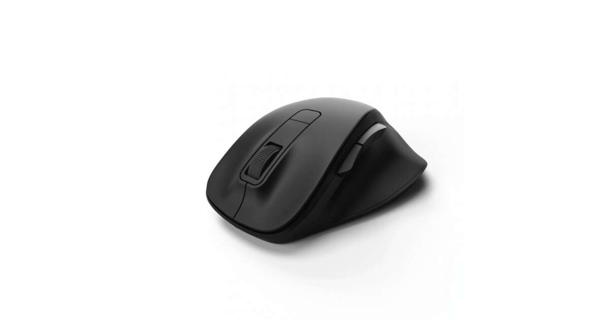 Hama, Mouse wireless MW-600 con USB-C e USB-A (mouse PC wireless a 6 tasti, mouse ottico silenzioso 1000/1500/2000/2400 dpi), mouse multi device nero