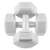 Springos 3kg grey dumbbells, pair, top view