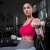 Woman using dumbbells for workout