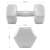 Springos 3kg grey dumbbell, dimensions