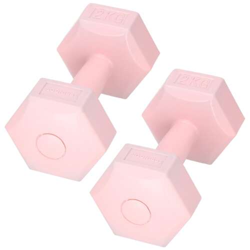 Springos kézi súlyzók 2x2kg - Rózsaszín