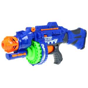 Blaze Storm toy gun, blue and orange, 3/4 view - Toy Gun, Bullet