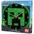 Minecraft Creeper Wall Clock, 25cm, green and black, round, kids room decor, packaging