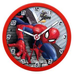Spiderman Wanduhr, 25cm, roter Rahmen, mit Spiderman in Aktion - Innenarchitektur