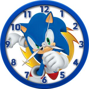 Sonic a Sündisznó falióra, 25 cm, kék keret - Sega