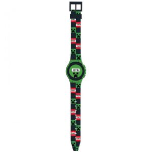 Minecraft Creeper TNT Digital Watch - Full View - Minecraft