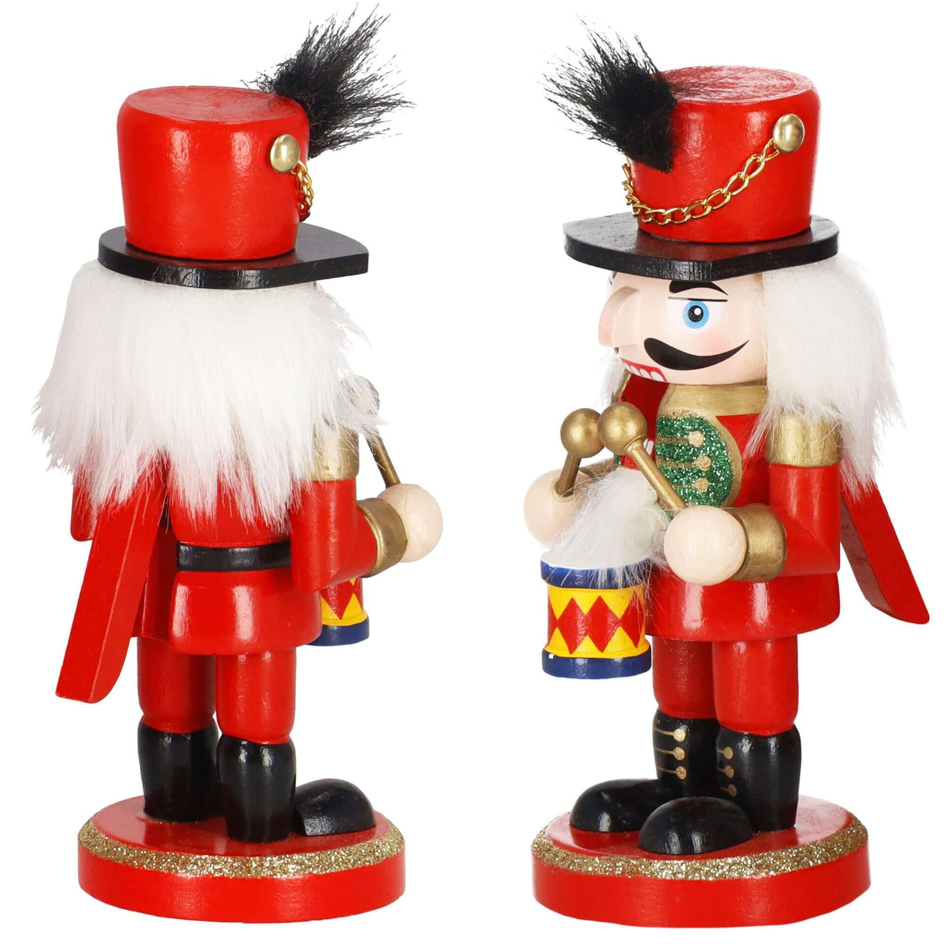 Springos "Diótörő" karácsonyi dekoráció 15 cm - piros