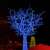 Springos 300 LED blue Christmas lights, decorating a tree