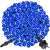 Springos 300 LED blue Christmas lights, coiled up