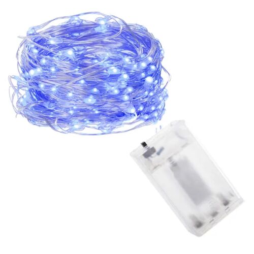 Springos elemmel működő ledes lámpák 100 led