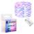Springos 100 LED Kupferdraht Lichterkette, rosa und blau, batteriebetrieben