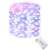 Springos 100 LED copper wire string lights, pink and blue, battery operated, with battery pack