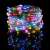 Springos 100 LED Lumini Decorative Multicolore pe Fundal Negru