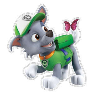 Paw Patrol Rocky Wandaufkleber, Kinderzimmer Dekoration, Kinder Wandaufkleber, Paw Patrol Charakter, Kinderzimmer Dekoration - Wandsticker für Kinder