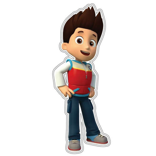 Nástenná samolepka Paw Patrol Ryder, dekorácia detskej izby, kreslená postavička, Ryder z Paw Patrol