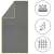 Springos quick-drying towel in grey with green trim, flat view with icons for quick drying, soft and breathable