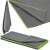 Springos quick-drying towel, gray-green, folded