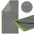 Springos quick-drying towel, gray-green, folded