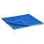 Springos blue microfiber quick-drying towel, folded