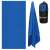 Springos quick-drying towel, dark blue, unfolded, with carrying bag