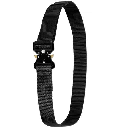 Black Springos tactical belt with metal buckle
