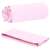 Springos quick-drying towel in pink, folded and rolled