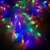Springos star curtain lights, 92 LED, multicolor, close-up of the stars