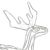Reindeer light decoration 288 led, 115cm high 52256496