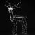 Reindeer light decoration 288 led, 115cm high 52256496