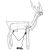 Reindeer light decoration 288 led, 115cm high 52256496