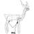 Reindeer light decoration 288 led, 115cm high 52256496