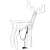 Reindeer light decoration 288 led, 115cm high 52256496