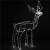 Reindeer light decoration 288 led, 115cm high 52256496