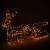 Springos reindeer and sleigh Christmas lights, illuminated with warm white LED lights
