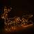 Springos reindeer and sleigh Christmas lights, illuminated with warm white LED lights