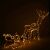 Illuminated Springos reindeer with sleigh Christmas decoration
