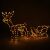 Illuminated Springos reindeer with sleigh Christmas decoration