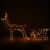 Illuminated Springos reindeer with sleigh Christmas decoration