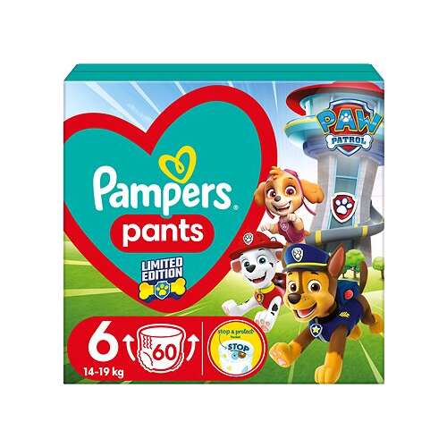 Pampers Pants Underpants 14-19kg Junior 6 (60pcs) Paw Patrol