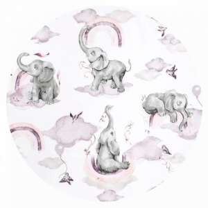 Baby Shop ágynemű huzat 90*120cm - szivárványos elefánt rózsaszín 52338891 