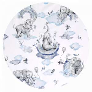Baby Shop ágynemű huzat 90*120cm - szivárványos elefánt kék 52338927 