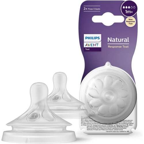 Philips Avent Natural Response Sauger, 2er Pack, langsamer Fluss, ab 1 Monat