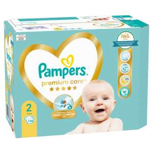 Pampers Premium Care Пелени Размер 2, 4-8kg, 136 броя, Mega Кутия - Чанта за преповиване и Пелена